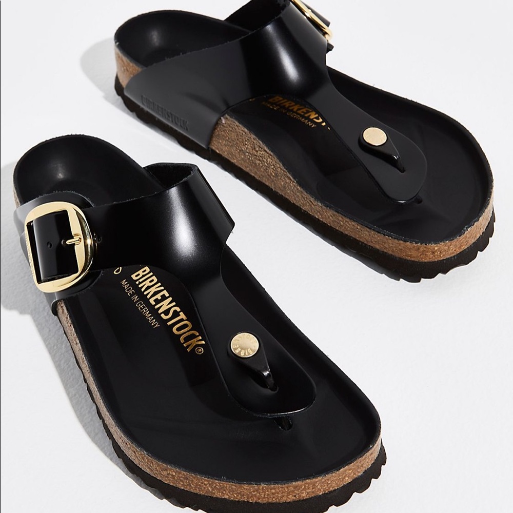 Black Patent Birkenstocks